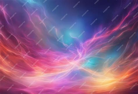Premium Ai Image Abstract Laser Effect Mystical Horizontal Background