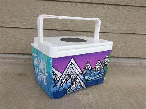 Loved This Girly Painted Cooler I Recently Finished For An Etsy