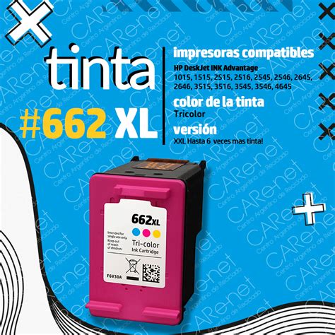 Cartucho Alternativo HP 662 Tricolor XL CARe Net