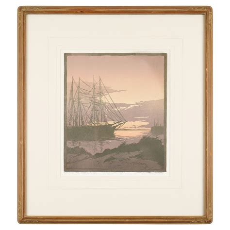 Quiet Anchorage by Ernest William Watson, 1924 For Sale at 1stDibs