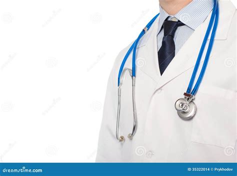 Doctor In White Coat With A Stethoscope Stock Photo Image Of Patient