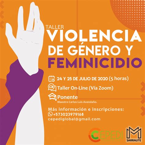 Taller De Violencia De G Nero Y Feminicidio Cognici N