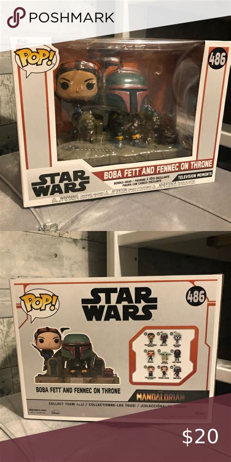 Funko Pop Moment The Mandalorian Boba Fett Fennec Shand Boba Fett