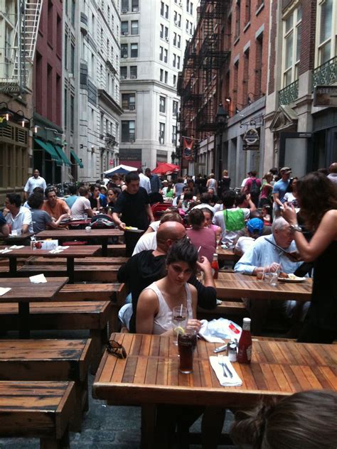 Stone Street, Financial District | Nyc restaurants, Financial district