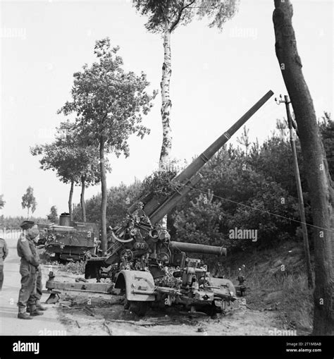 The British Army In North West Europe 1944 45 Abandoned German 88mm