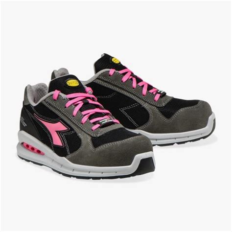 Calzado De Seguridad Diadora Run Net Airbox Low S P Src Smoke Negro