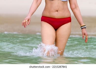Woman Red Bikini Sexy On Beach Stock Photo 2215287841 Shutterstock