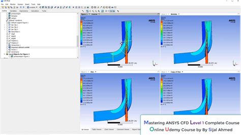 Mesh Independence Study In Fluent And Cfd Post For Mixing Elbow Ansys