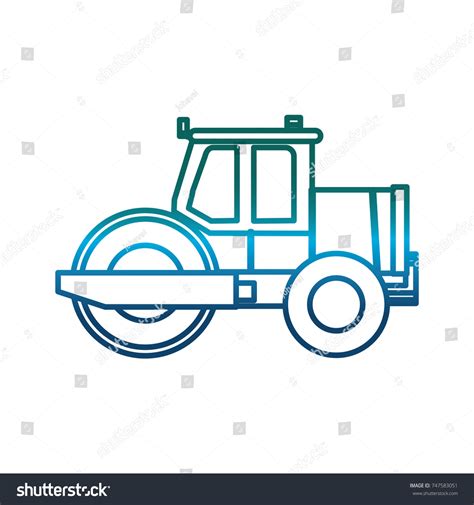 Construction Trucks Design Stock Vector Royalty Free 747583051