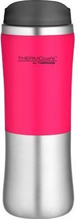 Thermos Isoleerbeker Rvs Ml Roze Zilver Bol