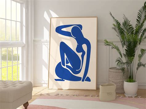 Henri Matisse Blue Nude Print Elegant Clean Artwork Sophisticated