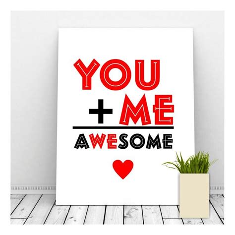 You Plus Me Valentine Art Instant Download Printable Art Etsy