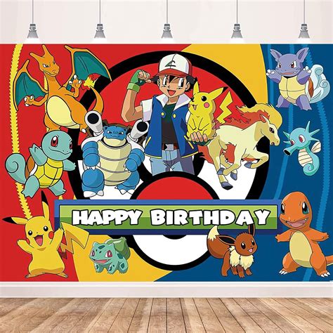 Birthday Party Decoration Backdrop Anime Birthday Party Supplies For