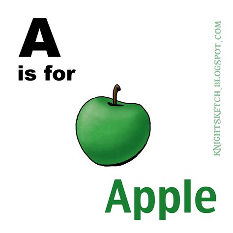 Sketch Blog: A is for Apple
