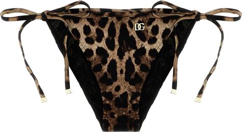 Dolce Gabbana Leopard Bikini Briefs ShopStyle Two Piece Swimsuits