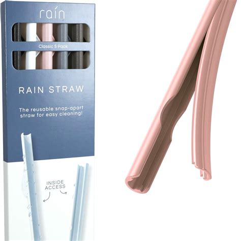 Rain Straw Easy Clean Reusable Drinking Straws That Snap