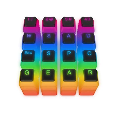 Pakaitiniai klaviatūros klavišai SPC Gear Keycap Set KC104 Pudding DBL