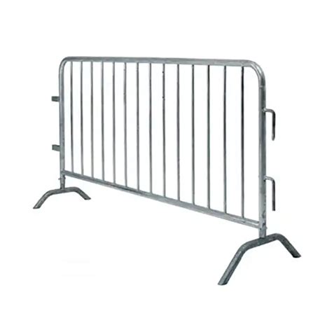 traffic road safety barrier steel barricades  bridge base crowd
