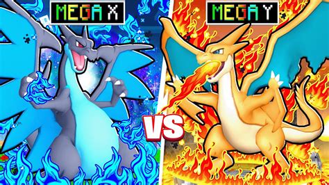 Mega CHARIZARD X Vs Mega CHARIZARD Y In Minecraft PIXELMON Minecraft