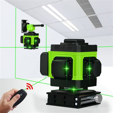 CLUBIONA IE12A Wireless Remote Control 3D Green Laser Level 360 Degree ...