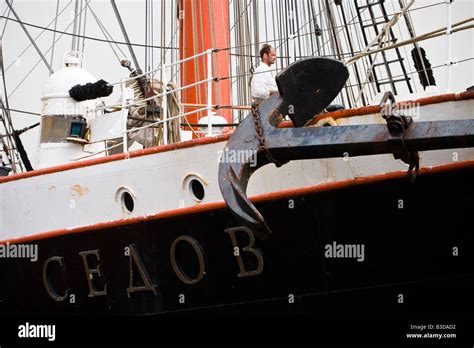 The Sedov, the largest tall ship in the world, moored during Cruise ...