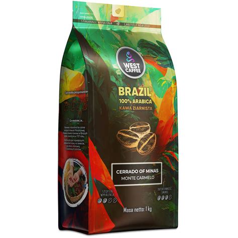 Kawa ziarnista Brazylia 1kg Świeżo Palona 100 Arabica Monte