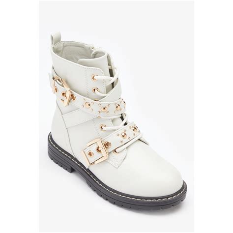 Be You Girls Stud Boot Nude Sportsdirect