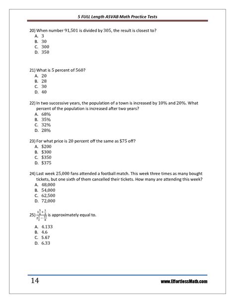 Asvab Practice Test Answers Asvab Test Dates