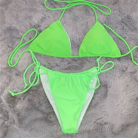 Lime Green Bikini Set Gem