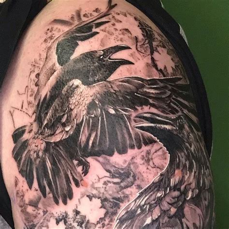 101 Amazing Crow Tattoo Designs You Need To See Crow Tattoo Black