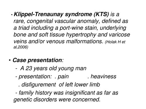 Klippel Trenaunay Syndrome Case Presentation Ppt Download