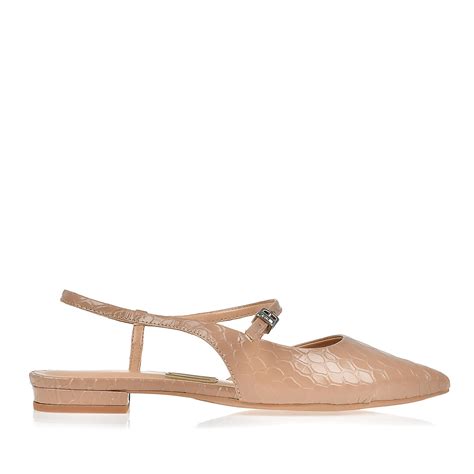 UZA Shoes Flat Snake Nude Coleção Primavera verão 2024