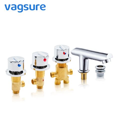 Vagsure Set Hot And Cold Water Copper Massage Bathtub Faucet Bathroom Shower Cabin Faucet Mixer