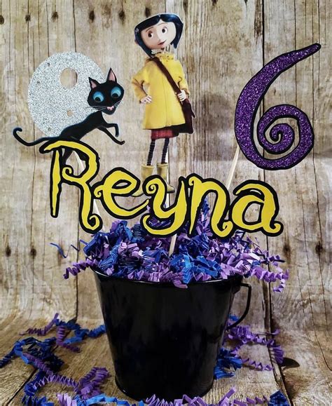 Coraline Centerpieces Coraline Birthday Coraline Decorations Etsy