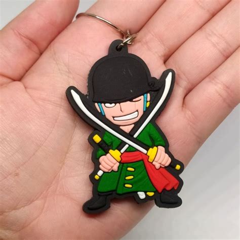 Chaveiro De Borracha Roronoa Zoro One Piece Anime Geek Nerd Kaido