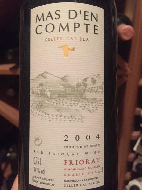 Celler Cal Pla Priorat Mas D En Compte Spain Catalunya Priorat