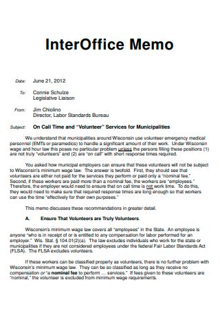 FREE 18 Interoffice Memo Samples Word PDF