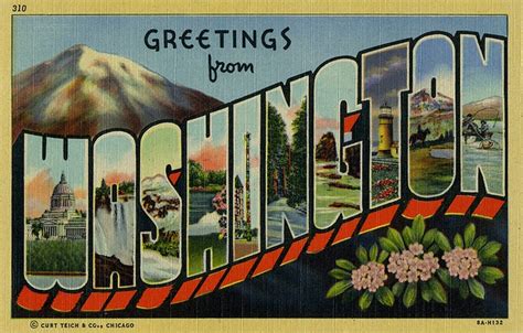 145 best images about State postcards on Pinterest | Big letters, Travel design and 1940s