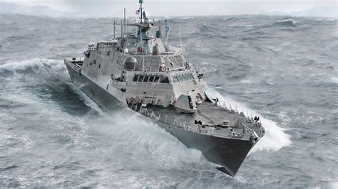 Massive US Navy Ships Battling Giant Waves in Middle of Storm ...