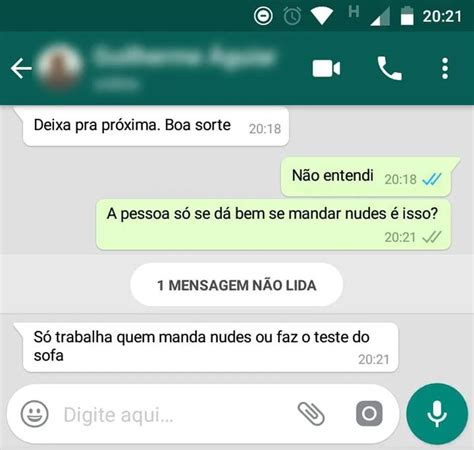 Candidata Relata Ass Dio Por Emprego S Trabalha Quem Manda Nudes Metr Poles
