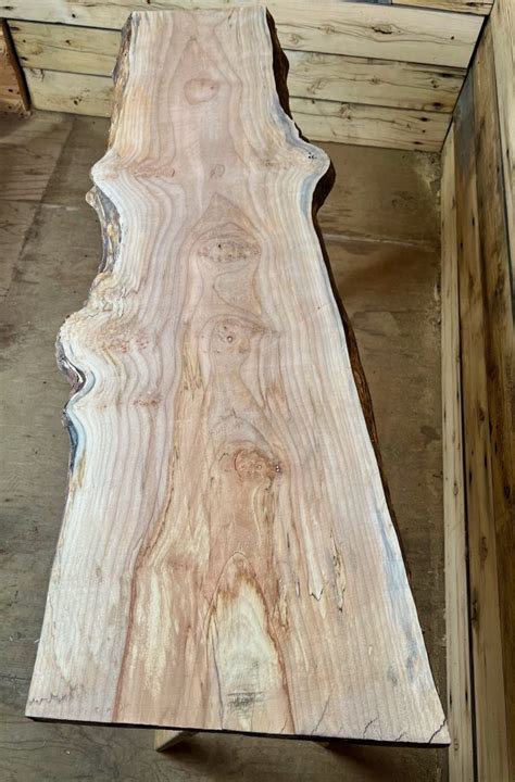 Maple Wood Slab Live Edge Kiln Dried Frison Logue Hardwoods