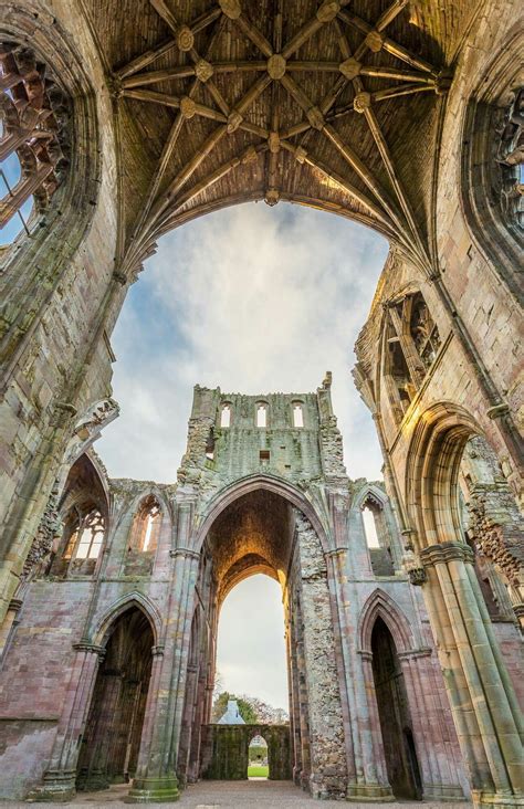 Melrose Abbey, Scotland | Beautiful places to travel, Scotland castles, Landscape concept