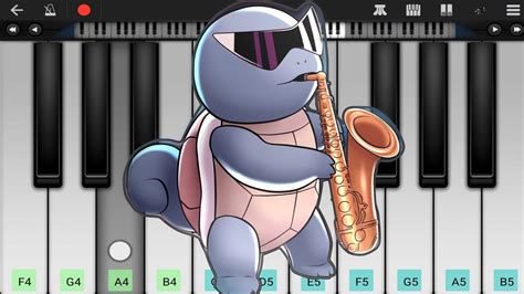 Epic Sax Squirtle Perfect Piano Easy Piano Tutorial Youtube