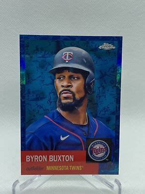 Topps Chrome Platinum Anniversary Blue Toile Refractor Byron