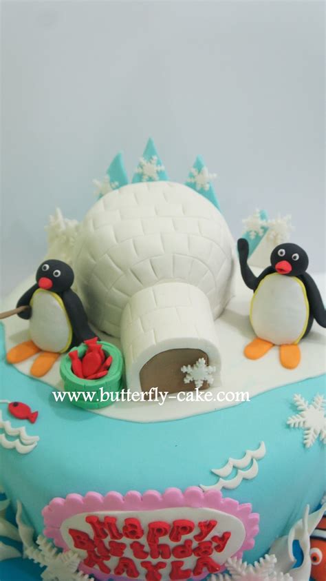 Butterfly Cake: Pingu Cake for Kayla