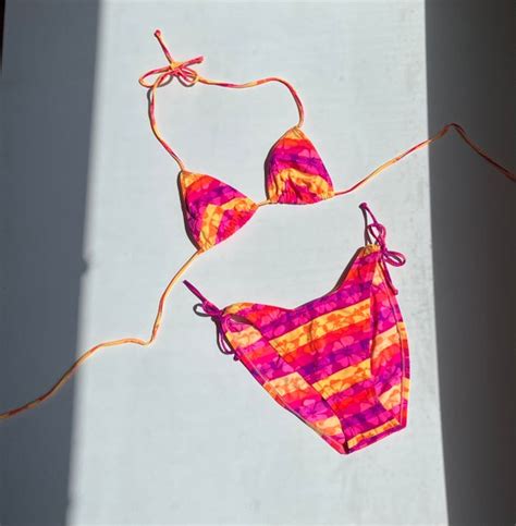 S Hibiscus Flower Bikini Set Gem