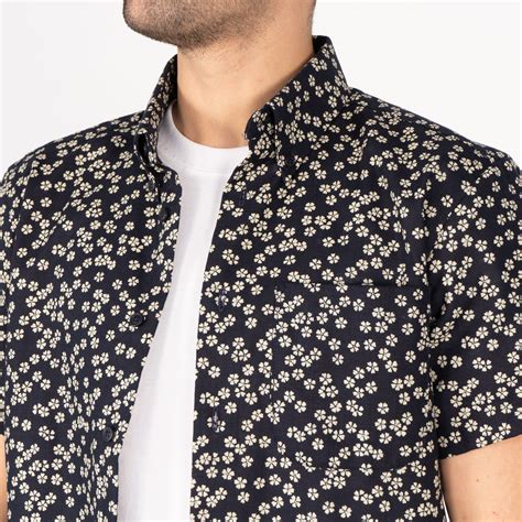 Short Sleeve Easy Shirt Kimono Flowers Naked Famous Denim