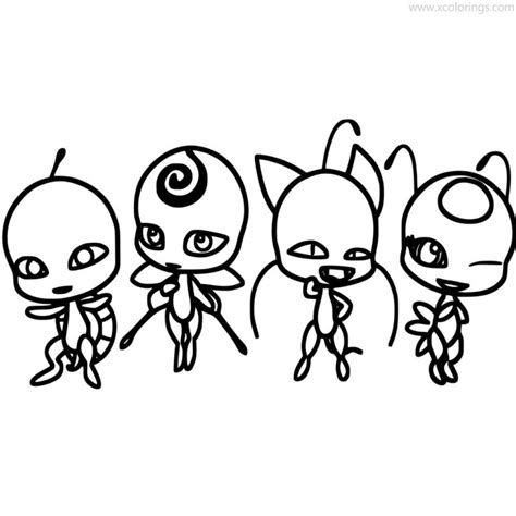 miraculous ladybug kwami coloring page
