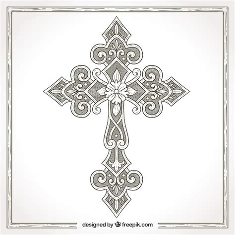 decorative cross designs vectors illustrations