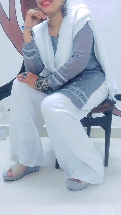Pakistani Style Grey Kurti Pallazo Ramzanspecial Kurti Trending